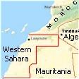 Morocco invades Western Sahara map